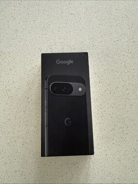 google Black Smartphone Packaging with Subtle Logo